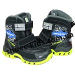 Детские термоботинки SUPER GEAR B 245 / B 246 (черно-зеленые)